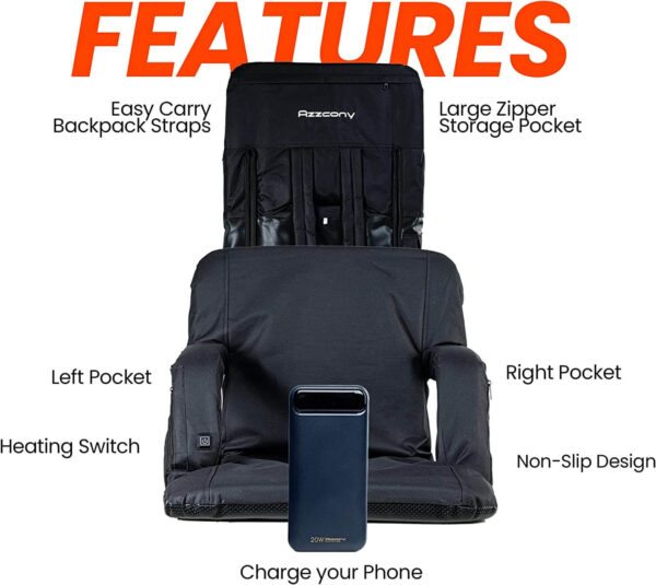 heated bleacher seat