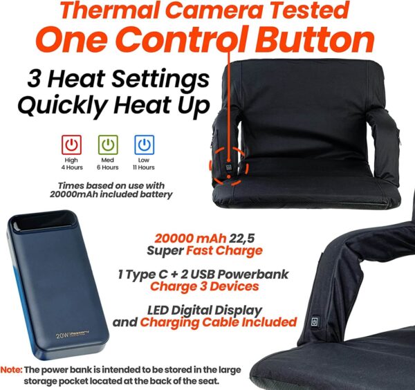 heated stadium chair