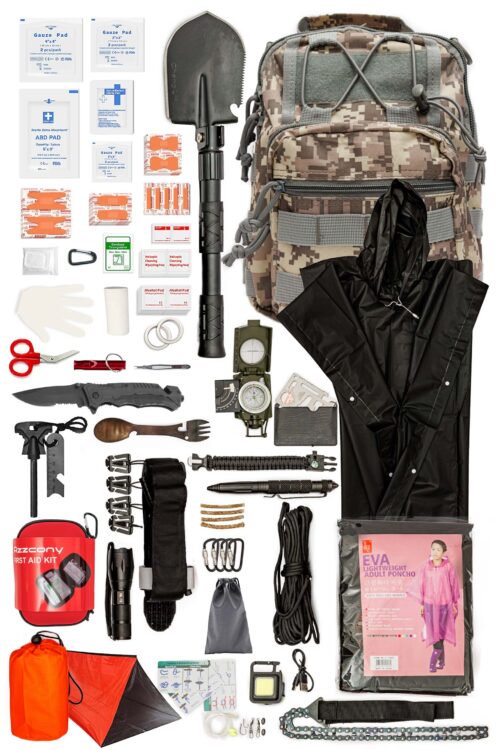 Emergency Survival & First Aid Kit & Tourniquet