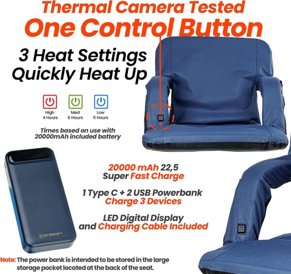 heated stadium chairs